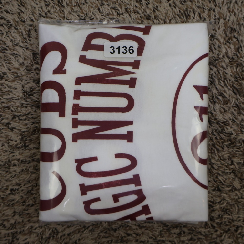 Vintage 90s Chicago Cubs Magic Number 911 T-Shirt XXL White Cotton Cubs Suck Tee - Picture 16 of 16